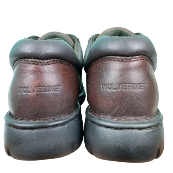 Wolverine steel toe Durashock leather work shoes, women's size 7M, brown - Picture 3 of 8